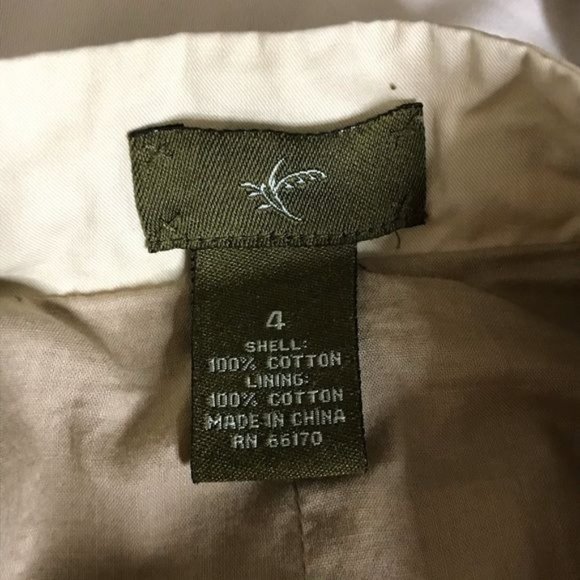 Vintage Anthropologie 4 embellished jacket khaki - Picture 10 of 11